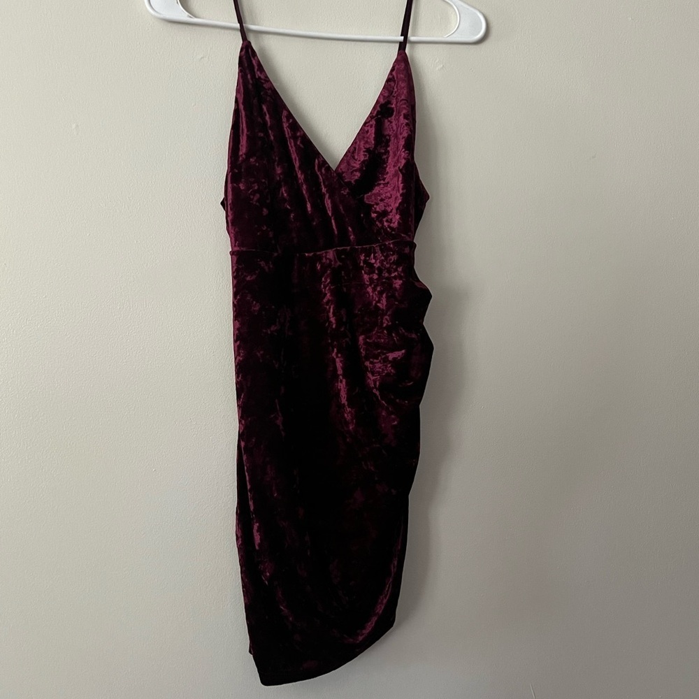 Forever 21 Red Slip Mini Dress Spaghetti Strap